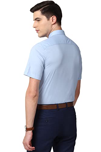 Image of Peter England Men's Cotton Solid Regular Fit Shirt