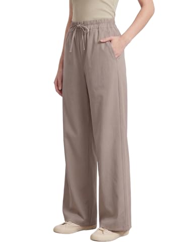 Image of Vogaan Women's High-Waist Korean Trousers with Wide Baggy Fit | Trendy GenZ Streetwear Pants | Trousers | Women Trousers