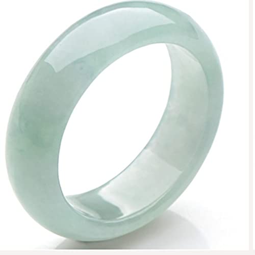 Bague en jade vert clair cadeau idéal en anneau de pierre naturelle unisexe
