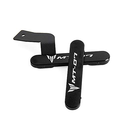 Oldbones Aluminium Fußrastenabdeckung Soziusfußrastenentfernungsset mit Schrauben für MT07 FZ07 2014-2017 in Schwarz