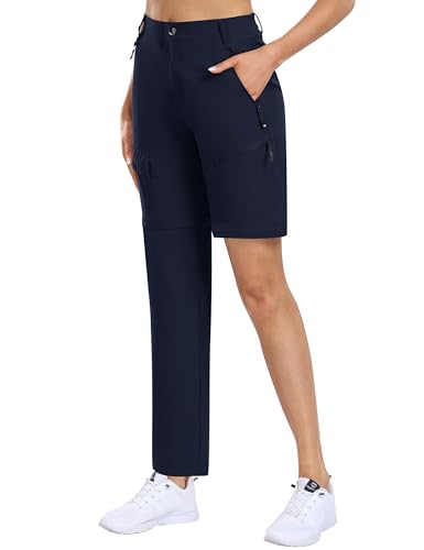 MoFiz Damen-Zip-Off-Wanderhose Leicht Trekkinghose Outdoorhose Atmungsaktiv...