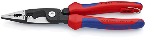 New Product KNIPEX - 13 82 8 T BKA Tools - Electrical Installation Pliers, 12,14 AWG, Multi-Component, Tethered Attachment (13828TBKA)