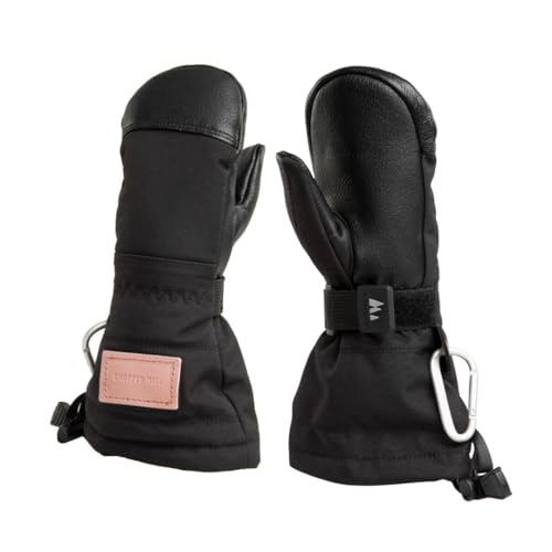 Image of CHOPPER MILL Kids Mountain Mittens for Skiing, Snowboarding, Sledding, Insulated with Extra Long Cuff to Keep Hands Warm in Winter