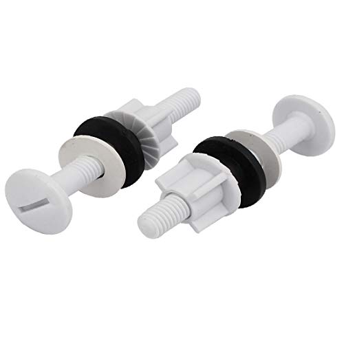 New Lon0167 M9x68mm Thread Featured Toilet Seat Hinge reliable efficacy Bolt Screw Nut w Gasket 2 Sets(id:157 96 36 86f) image 3
