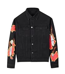 Black/Skeleton Print Flame Rhinestone