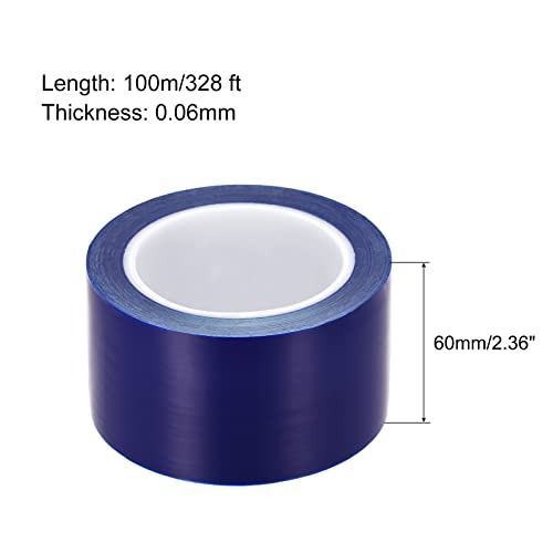 Image of MECCANIXITY Removable Protective Film, 2 2 /5 Inch x 328 Ft Surface Protective Scratch Film Roll for Furniture, Electrical Appliances, Blue