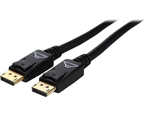 Nippon Labs dp-15-br2 15フィートブラックDisplayPortオスtoオスW /ゴールドメッキ28 AWG DisplayPort v1 . 2高bit-rate 2ケーブルM - M