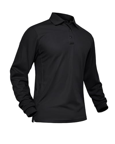 MAGNIVIT Men's Polo Shirts Long Sleeve Quick Dry Performance Shirt Military Tactical Army Combat Polo Shirts2