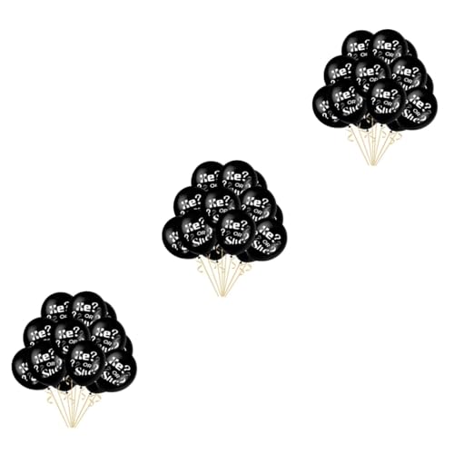 Ballons de genre noir en latex Toyvian : lot de 150 pièces pour décorations de mariage