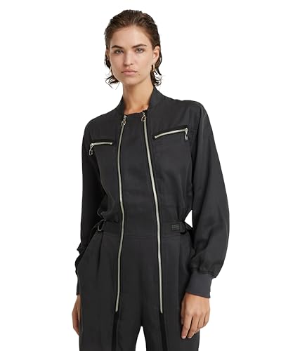 ¡Chollo! G-Star Mono Zip Azul Petrol para Mujer, L – Cómodo y Estiloso con Bolsillos y Cintura Elástica