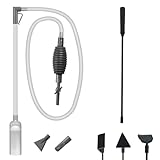 Frstem Mulmsauger Aquarium Wasserwechsler Sauger und Scheibenreiniger,6 in 1 Aquarium Reinigungs Zubehör