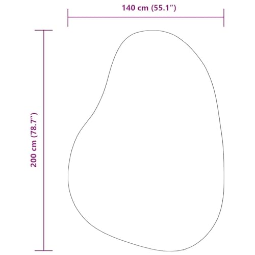 Tapis de surface HUARTE en polyester moelleux de dimensions 140 x 200 cm - 3