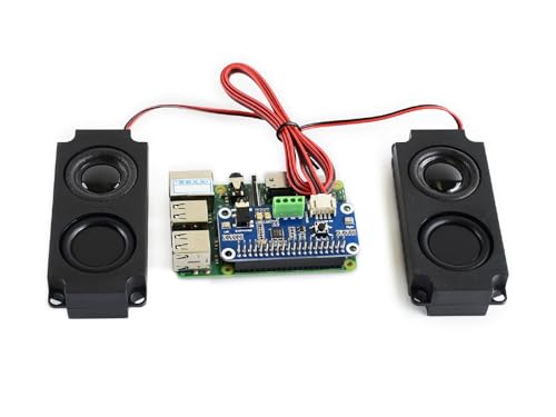 WM8960 Hi-Fi Sound Card HAT Compatible with Raspberry Pi 5/4B/3B+/3B/Pi Zero 2W/ Zero W/Pico W/Pico 2W, Support Stereo Encode/Decode, Play/Record, Directly Drives Speakers to Play Music