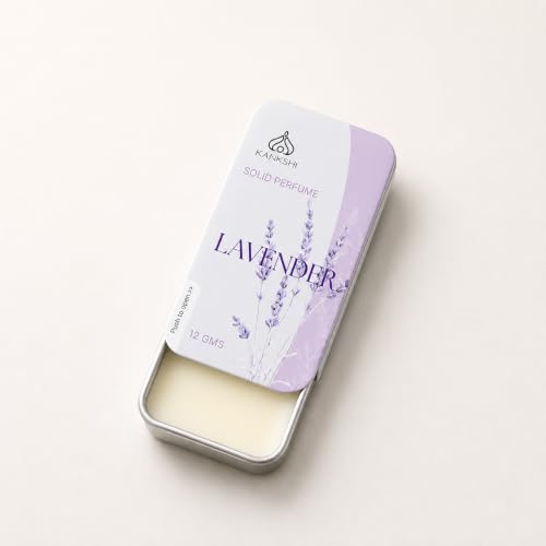 Image of Unisex Lavender Solid Perfume Solid Perfume 12GM - Skin Friendly Pocket Size - Luxury Solid Perfume for Men & Women - Long Lasting Scent - Ideal for Travel & Daily Use