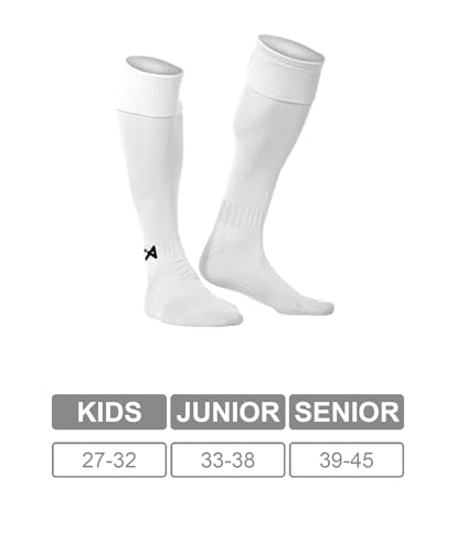 Asioka Unsex 200/10 Football Stockings, White, 32-36 - Image 4