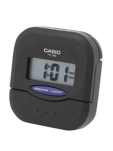 CASIO 10204 PQ-30B-1DF - Reloj Despertador Digital Negro