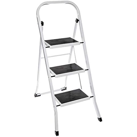 3-Tier Folding Step Ladder/Step Stool Up To 150 Kg Cover