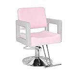 Eslabón Giratorio con Elevador de Altura Ajustable, Perfecto para Estilistas Profesionales. Espuma de Alta Densidad Cubierta con Cuero Pu Superior para Mayor Comodidad.