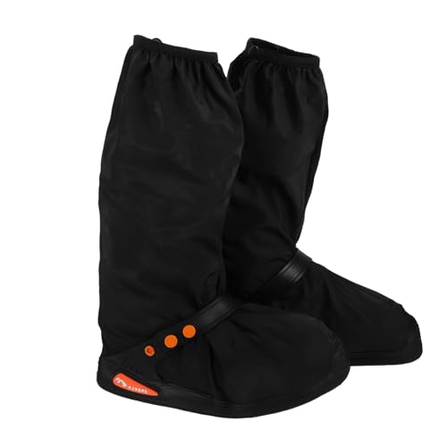 Cubiertas reutilizables para zapatos contra la lluvia POPETPOP, 1 par, talla XL, para hombre y mujer, cubrebotas antideslizantes para motocicleta y actividades al aire libre, protección para clima frío miniatura 1
