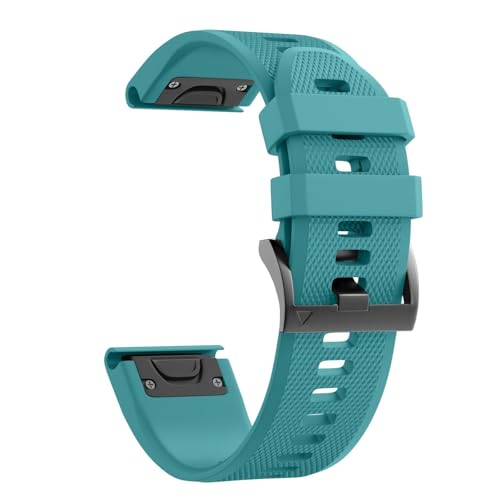 Wtukmo For Fenix 5/Fenix 6/Fenix 7 Band 22mm Silicone Watch Band for Fenix 5 Plus/Fenix 6 Pro/Fenix 7 Pro/Forerunner 935(Blue)