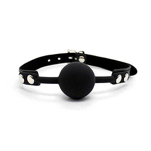 Ball Gag Black Silicone Gag