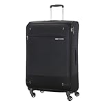 Samsonite Base Boost - Soft Luggage Suitcase 78 cm Large, Trolley Case with 4 Wheels, TSA Lock, Lightweight & Expandable, 105 L, Black
