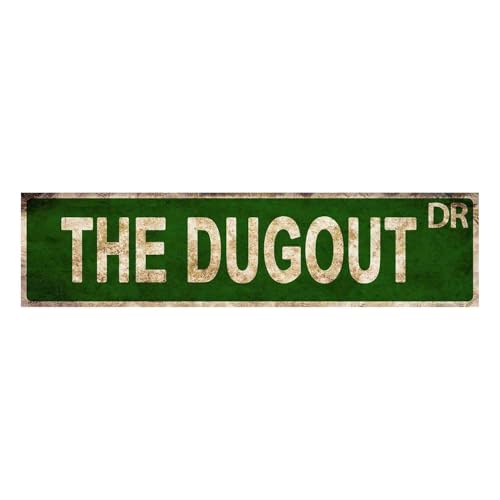 Baseball Signs for Boys Room 16x4 Inch Metal-Vintage Signs Metal Baseball Style; Cool Baseball Stuff and Baseball Accessories; Perfect as Baseball Gifts for Boys 6-8