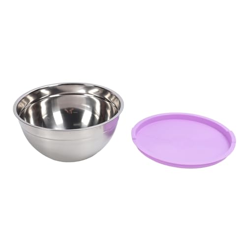 Juego de 5 tazones nesting con tapas acero inoxidable miniatura 7