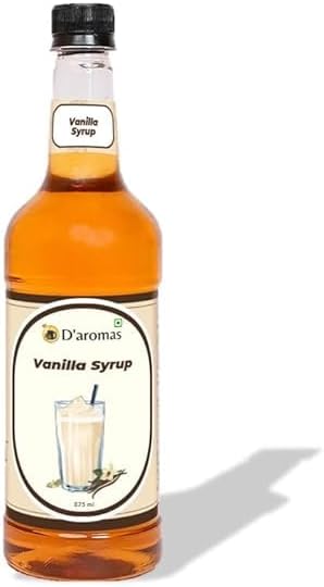 D'aromas Bubble Gum Ice Tea Fruit Syrup Mocktail, 875ML, Liquid | Premium Cafe-Style Syrup – Sweet & Fun Flavor for Mocktails, Beverages, Desserts & Coffee | Perfect for Home, Cafe, Bar & Restaurant Use (875ml, Vanilla)