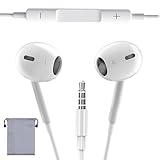 beefeed イヤホン 有線イヤホン 3.5mmジャック【2025改良型・音質強化版・HIFI音質】マイク付き イヤホンマイク ノイズキャンセリング クリア通話 DAC重低音 人間工学 音量調整 絡み防止 遅延なし ステレオイヤフォン オンライン会議 ヘッドホン ios/PC/Android全ての3.5mmインターフェース機器に対応 収納袋付き ４極 ctia規格（ホワイト）