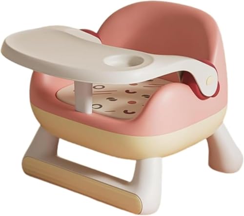 ベビーチェア ダイニングチェア 子供用椅子 赤ちゃんチェア キッズチェア 滑り止め 安全 快適 軽量 クッション付き 取り付け簡単 ベビーシート 幼児 屋内外用 6ヶ月-8歳 取り外し可能なデ (ピンク)