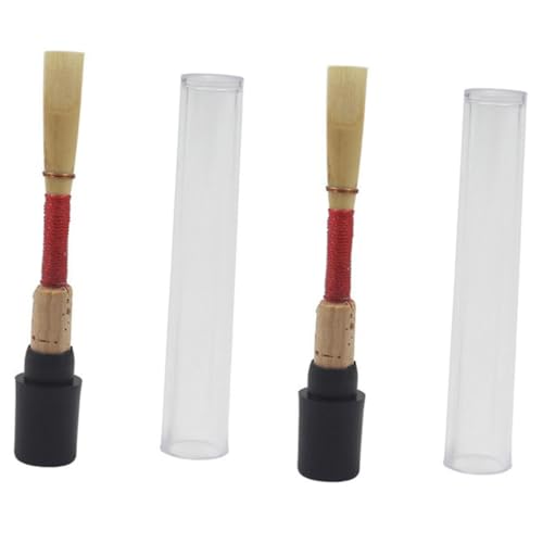 OFFSCH 2Pcs Oboe Reeds Natural Cane Replacement for Oboe Instruments for Beginners and Performances Producing Warm Full Bodied Sound and Easy Maintenance