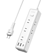 Amazon.co.jp: 延長コード 2m 電源タップ usb付き 9個AC口 2個USB-A