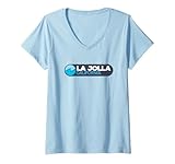 Photo Gallery donna logo la jolla california maglietta con collo a v Photo Gallery donna logo la jolla california maglietta con collo a v
