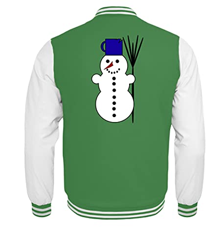 Veste college enfant bonhomme de neige blouson hiver