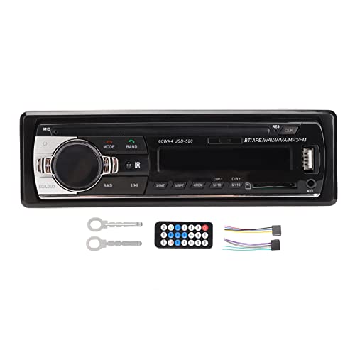 Radio para Automóvil, Receptor Estéreo para Automóvil con CD USB 2.0 Compatible con Control de Voz AI, Reproductor de Radio para Automóvil Manos Libres con Pantalla LED, Conexión Dual para Escuchar Mú