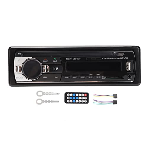 ASHATA Dual USB Car Stereo Receiver,Car Radio AI Voice Control LED Display,Handsfree Calling Dual Connection USB2.0 CD Car Digital Media Audio Player for Listening to Music