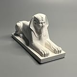 Egyptian Sphinx Statue White Plaster Resin Sculpture Bookshelf Decor Statues for Home Decor Table Top Ornaments Commemorative Gifts