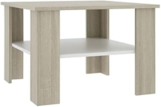 vidaXL Coffee Table Dining Dinner Living Room Furniture Home Interior Decor Couch Side Dining Telephone Tea Table Black Engineered Wood