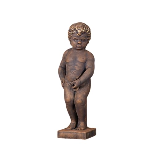 gartendekoparadies.de Statuette de mannekenpis/petit homme en train de se soulager En pierre artificielle résistante au gel