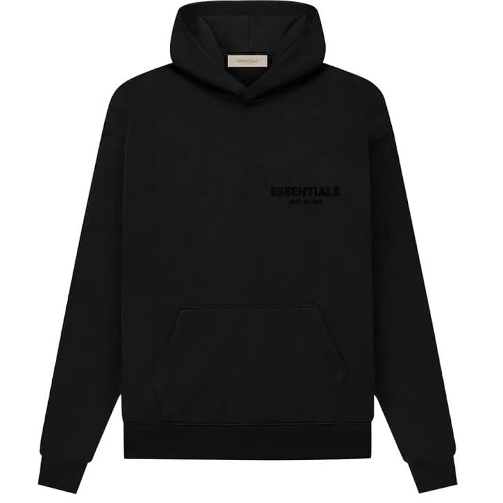 【FOG Essentials】Fear of God Essentials Black Hoodie Amazon.com: ESSENTIALS F.o.G Pullover Hoodie(Oversized