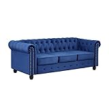 Morden Fort Modern Contemporary Sofa Couch with Deep Button Tufting Dutch Velvet, Solid Wood Frame...