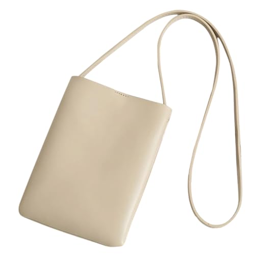 Mini Crossbody Phone Bag for Women Simple Solid Color Adjustable Shoulder Strap Compact Cell Phone Pouch for Travel and Daily Use