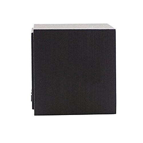 Onerbuy Wooden Digital Cube Alarm Clock Touch Sound Activated Desk Clock Portable Travel Clock With Lcd Display For Time, Temperature, Calendar, 3 Alarm Settings (Black) #TOP5