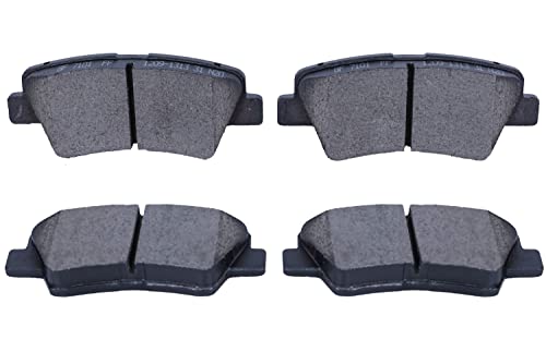 Image of Ceramic Rear Brake Pad D898 Set Replacement for Select Hyundai Sonata Kia Optima Soul Elantra Azera Accent Amanti Hardware Fit Included