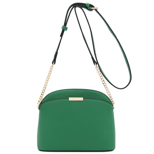 Image of FashionPuzzle Saffiano Small Dome Crossbody bag with Chain Strap