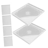 Étui à disque CD - étuis à bijoux transparents pour CD supports à disque unique en plastique dur organisateurs de pour CD pour le stockage et l'organisation des , étui à bijoux pour cd.