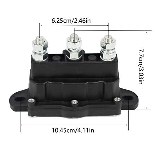 gradora Winch Motor Reversing Solenoid 12V DC Contactor Relay Switch Intermittent Duty 6 Terminals 214-1211A11-06 214-1231-A11