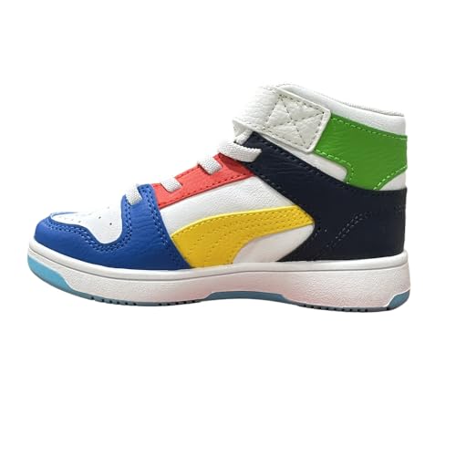 Image of PUMA Kids' Rebound Layup Mid Hook and Loop Sneakers