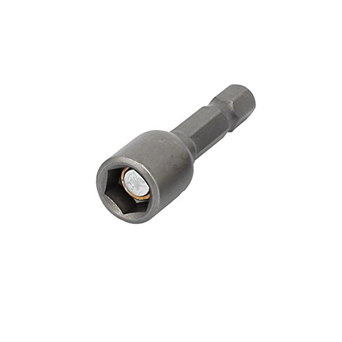 Sourcingmap 40mm Long 8mm Inner Dia Metal Magnetic Socket Hex Nut Driver Adapter Bits 5pcs, 8mm x 40mm - Image 4